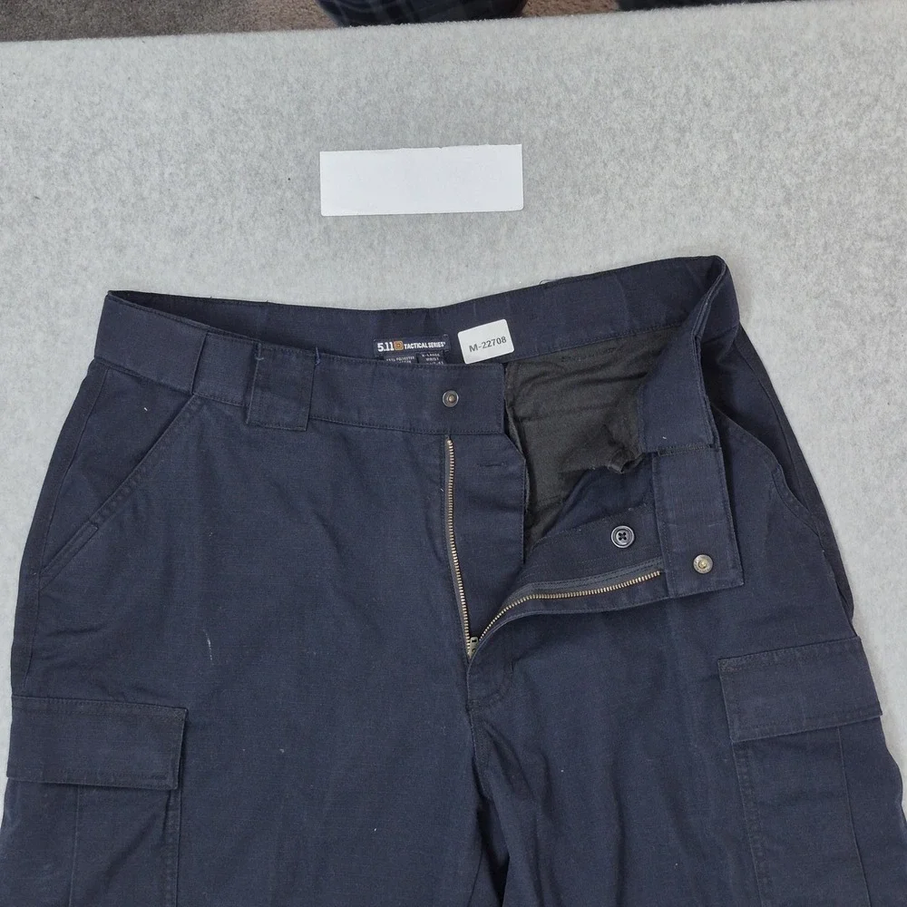 5.11 Tactical Series Men Pants XL  Navy Blue Cargo Relaxed Fit TDU READ